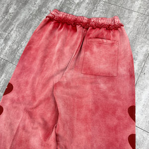 High Quality Streetwear Designer Casual Pants Custom Acid Wash Wide Leg Sweatpants Oversized Cotton Baggy <b>Trousers</b> For <b>Men</b> - Product Image 2