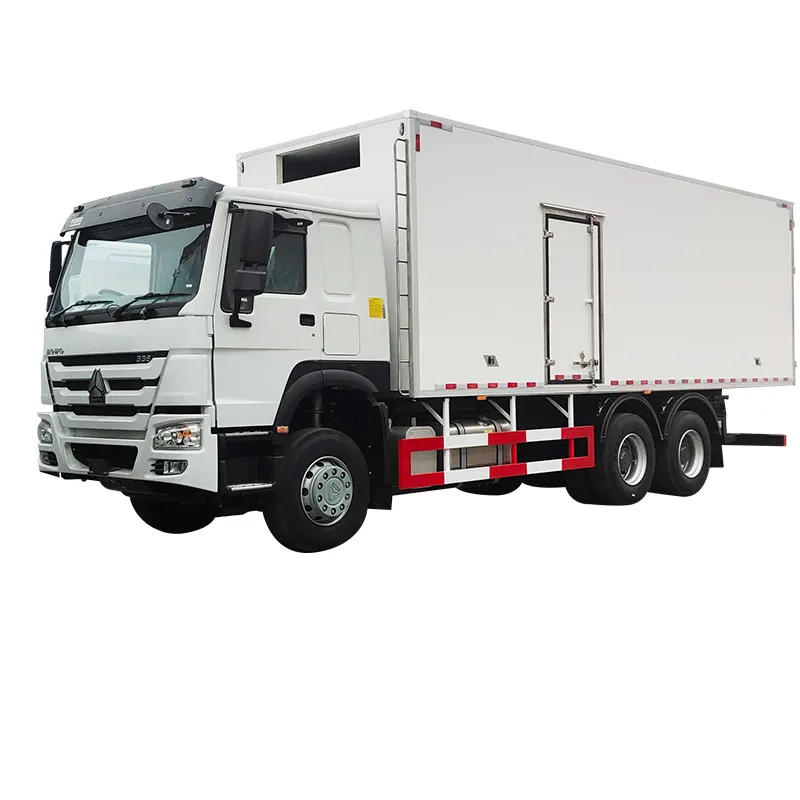 फैक्टरी मूल्य 20 टन 6*4 सिनोट्रुक होवो फ्रीजर ट्रक रेफ्रिजरेशन ट्रक नया कोल्ड वैन बॉक्स ट्रक