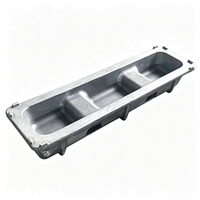 Juego de recipientes de aluminio resistentes al calor y duraderos con ranuras integradas para tenedores, tamaños personalizados para fábricas de reciclaje de aluminio fundido