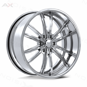 Jantes forgées 2 pièces 20 22 24 pouces 6x5.5 6x139.7 polies à rayons multiples pour Chevrolet Silverado GMC Sierra, jantes de camion personnalisées - Product Image 1