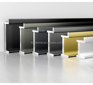 Zócalo de Piso Empotrado de Aleación de Aluminio, Moderno y Minimalista, para Decoración de Hoteles y Apartamentos, Fácil Instalación, Ecológico - Product Image 3