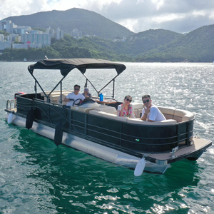 Pontoon Boat Factory Recreational Floating Party Yacht Luxury Pontoon Boat For Entertainment