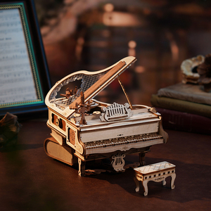 <span class=keywords><strong>Robotime</strong></span> <span class=keywords><strong>Rokr</strong></span> Diy Boîte à musique mécanique AMK81 Kit de modèle de piano magique Puzzles en bois <span class=keywords><strong>3D</strong></span> pour adultes - Product Image 1