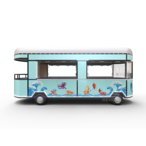 Carretto Mobile Personalizzabile per Attività Commerciali, Furgone per Pizza e Hamburger, Attrezzatura per Food Truck e Rimorchi per Fabbriche di Snack - Product Image 4