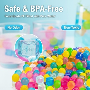 Lot de glaçons réutilisables en gros, sans BPA, en plastique remplissable d'eau, pour refroidisseur de whisky, pierres réfrigérantes non diluantes, en vrac - Product Image 3