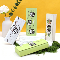 Étui à lunettes pour enfants personnalisé en usine, imprimé panda mignon, coque rigide, anti-pression, léger et portable