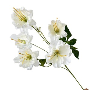 Usine de fleurs artificielles Meiyu Craft, fleurs en soie, lotus des neiges blanc, rose, bleu, violet, accessoires de décoration pour mariage et maison - Product Image 5