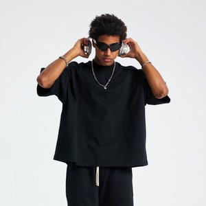 Heavyweight Drop Soulder Boxy <strong>Tshirt</strong> for Men Custom 100%Cotton Printing Brand Design Oversized <strong>Plain</strong> Blank 270gsm Bedrucken - Product Image 5