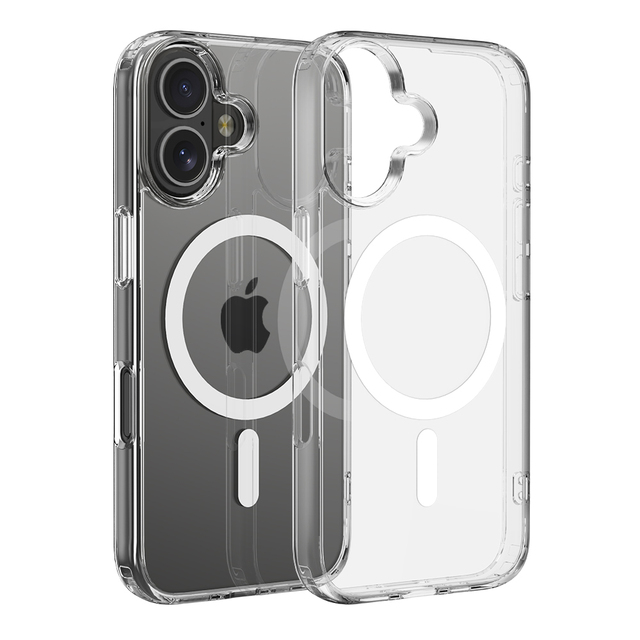 Magnetic Clear High Quality Anti-Yellow PC+TPU Shockproof Wallet Function Business for 16-11 Mobile Phone Case Customizable