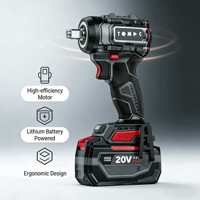 Tournevis sans fil TOMAC 20V, couple élevé de 230 N.m, 3200 tr/min, outils électriques sans fil pour la construction, certifié CE