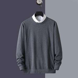 เสื้อสเวตเชิ้ตแขนยาวคอกลมผู้ชาย ราคาดีที่สุด ผลิตตามสั่งจากโรงงาน สำหรับฤดูใบไม้ร่วงและฤดูหนาว สีพื้น - Product Image 5