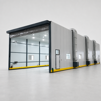 Cabine de peinture industrielle avec système électrique anti-explosion