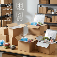 Boîtes en carton ondulé kraft gaufré imprimées sur mesure pour l'emballage de produits électroniques en supermarché, l'expédition et la présentation de marques