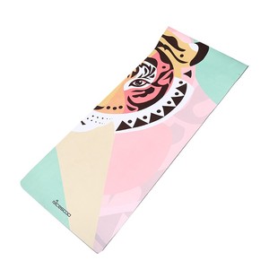 Nouveauté OEM/ODM Tapis de yoga en daim écologique personnalisé avec impression couleur, Yogamatte de haute qualité - Product Image 4