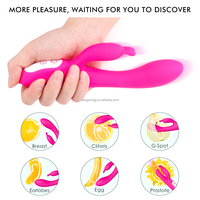 Großhandel Realistischer Vibrator mit Heizfunktion für G-Punkt, Doppelköpfiger Kaninchen-Vibrator, Weibliches Masturbationsspielzeug