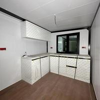Maison conteneur extensible pratique, prête à vivre, petites villas avec 3 chambres, cuisine et toilettes