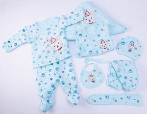 Conjunto de 8 Piezas de Pijamas de Algodón Acolchado de Alta Calidad para Bebés, Ropa de Invierno Cálida y Gruesa para Bebés - Product Image 2