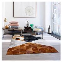 Tapis modernes en peau de vache, Design en marbre noir, luxe extrême, Super confortables, véritable peau de vache, pour salon