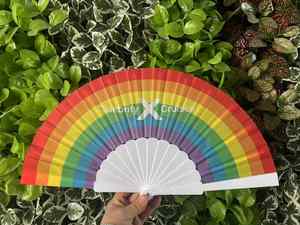 Decorative Loud Clack Woven Hand Fan Premium Plastic Crafts for Unique Style - Product Image 4