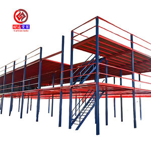 Industriële zware-duty multi-level stalen <span class=keywords><strong>platform</strong></span> |   Meerlaags rekgesteund magazijnmezzanine-opslagsysteem - Product Image 1