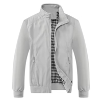 Veste bomber unisexe décontractée coréenne en toile 100 % polyester, style pilote, avec col zippé, pour l'automne – Tendance streetwear