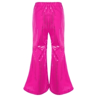100-160 Dancewear Costume de danse élégant paillettes évasées enfants garçons filles scène danse porter Performance pantalon