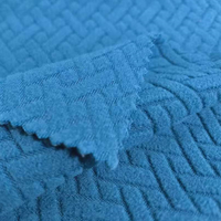Tissu polaire tricoté en trame de qualité supérieure et durable pour vêtements d'hiver pour garçons, sweats, vêtements d'extérieur confortables, texture douce et moelleuse, uni