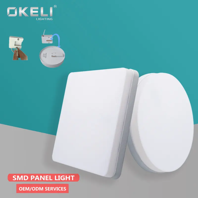 Okeli Mooie Prijs Vierkante Indoor Verstelbare Smart Bescherming Oog Kantoor 24W Led-paneel Licht
