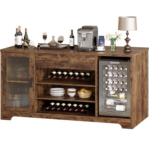 Aparador <span class=keywords><strong>de</strong></span> madera moderno <span class=keywords><strong>de</strong></span> 70 pulgadas, armario <span class=keywords><strong>de</strong></span> <span class=keywords><strong>Buffet</strong></span>, nevera grande, espacio para café, licor, almacenamiento, <span class=keywords><strong>cocina</strong></span>, hogar, apartamento, muebles - Product Image 6
