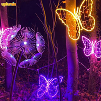Lumière paysagère étanche Uplumin, LED 3D en forme de pissenlits, décoration de villa, piscine, lumières de pissenlits pour parc