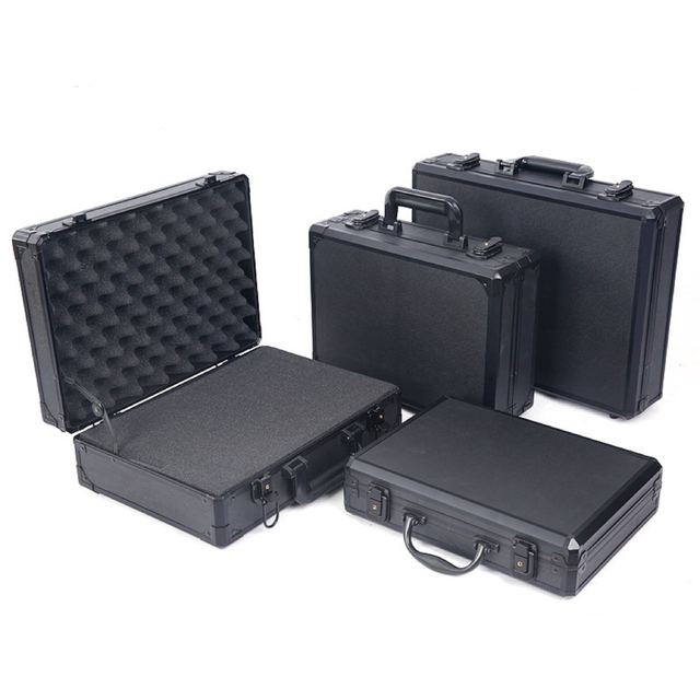 Hard Aluminum Flight Case Durable Aluminum Carry Tool Case Aluminum Briefcase Hard Case With Customized Size and Foam