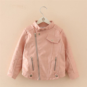 Vêtements de boutique pour enfants en gros pour l'automne, veste en cuir pour filles, provenant d'un fournisseur chinois - Product Image 2