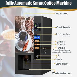 Distributeur automatique automatique de café de tasse actionné par carte de billet de pièce commerciale - Product Image 6