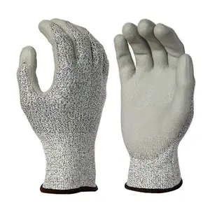 Ce ANSI cắt găng tay chống cát Nitrile cắt cấp 5 tay bảo vệ găng tay HPPE PU tráng chống cắt làm việc găng tay
