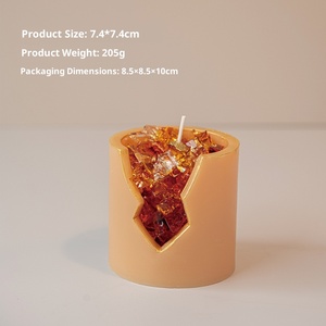 Vente chaude cire de soja à la main 100% bougie en cristal d'aromathérapie naturelle violet <span class=keywords><strong>Orange</strong></span> vert ornements décoratifs <span class=keywords><strong>bougies</strong></span> parfumées - Product Image 4