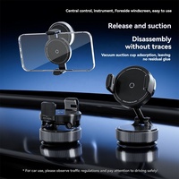 Support de téléphone portable pliable télescopique amélioré avec ventouse renforcée à 360° pour tableau de bord de voiture