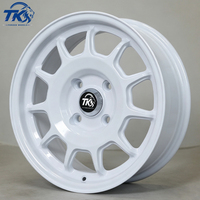 Nueva Llanta de Aleación Blanca Brillante de 1 Pieza, Estilo Retro Ligero Multirradio JDM, Forjada de Alto Rendimiento, 25mm
