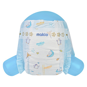 Couches pour bébé hypoallergéniques Makio, douces et respirantes en <span class=keywords><strong>coton</strong></span>, pour peaux sensibles - Product Image 2