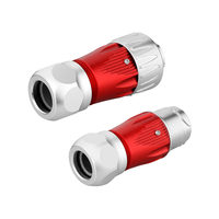 Connecteur circulaire industriel étanche DH24 IP68 à 4 broches, mâle-femelle, pour alimentation de caméra LED, étanchéité IP67