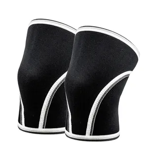 Ladyglow biểu tượng tùy chỉnh kích thước cử tạ cú đúp đầu gối PowerLifting nén 7 mm Neoprene đầu gối tay áo - Product Image 1