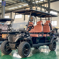 Voiture de golf électrique personnalisée homologuée pour la route, certifiée CE, avec batterie au lithium, pour le camping et les terrains de golf tout-terrain
