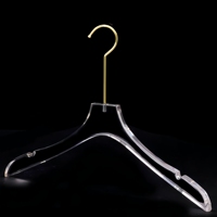 Luxuriöse Kristallklare Acryl-Kleiderbügel Transparente Anzugbügel für Boutique-Einzelhandel-Präsentation & Brautkleid-Bügel