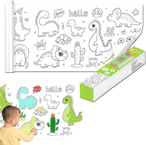 Bview Art 120x11,8 pouces, rouleau de dessin à colorier pour enfants, <span class=keywords><strong>peinture</strong></span> DIY, dessin, coloriage pour enfants - Product Image 1