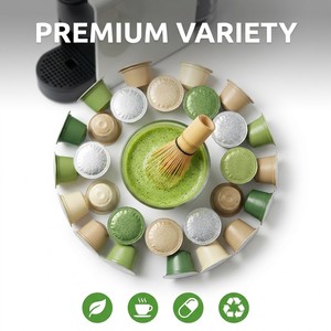 Capsules de Matcha de Qualité Cérémoniale en Gros - Capsules de Thé Bio Minceur et Bien-être Compatibles ODM - Product Image 4