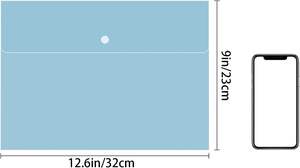 Pochettes de classement en polyéthylène format Lettre, organiseur de documents, enveloppes en plastique <span class=keywords><strong>A4</strong></span>, porte-documents plat <span class=keywords><strong>avec</strong></span> fermeture à bouton-pression - Product Image 2