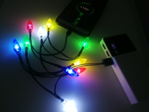 1.2M Multi Color Christmas LED Lights Phone usb cord type c Charging Cable for <span class=keywords><strong>i</strong></span> phone and android - Product Image 6
