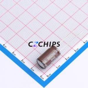 Condensateur électrolytique en aluminium à montage traversant DHG035M337H160S1AA, montage traversant, D10xL16mm 330uF 20% 35V 1.21A-100kHz - Product Image 2