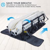 Vente en gros en usine de matelas floqué pour chariot de voyage intérieur extérieur lit gonflable épaissi pour le camping
