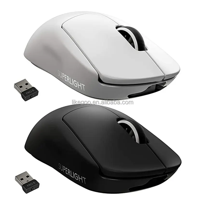 Logitech G PRO X Mouse Gaming, Mouse nirkabel super ringan dengan mode ganda dapat diisi ulang