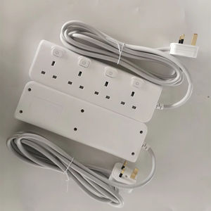 4WAY britannique UK Type prise de câble d'extension OEM personnalisé <span class=keywords><strong>prix</strong></span> usine multiprise barre de cuivre avec 3G1.25mm2 VED fil UKCA - Product Image 2